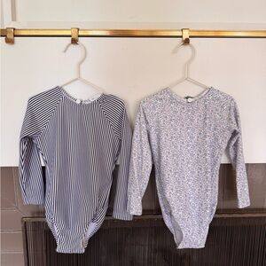 Like New - Set of 2 Minnow UV Rashgaurd Swimsuits - sz 2T